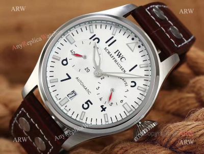 IWC Schaffhausen Replica Watches Portugieser Men Watches SS Brown Leather 44mm